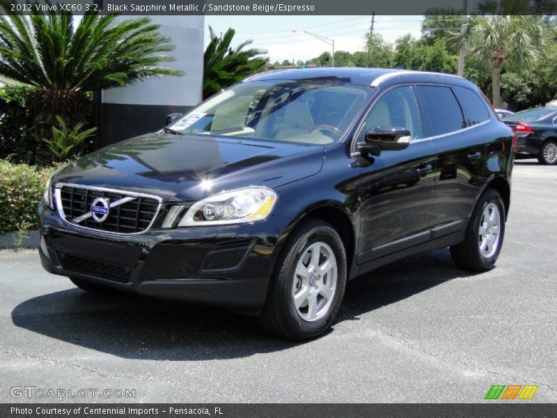 Black Sapphire Metallic / Sandstone Beige/Espresso 2012 Volvo XC60 3.2
