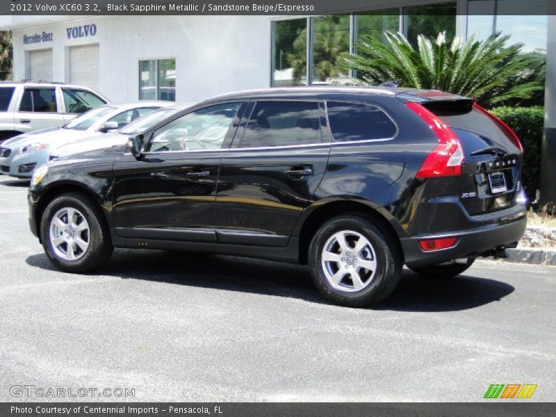 Black Sapphire Metallic / Sandstone Beige/Espresso 2012 Volvo XC60 3.2