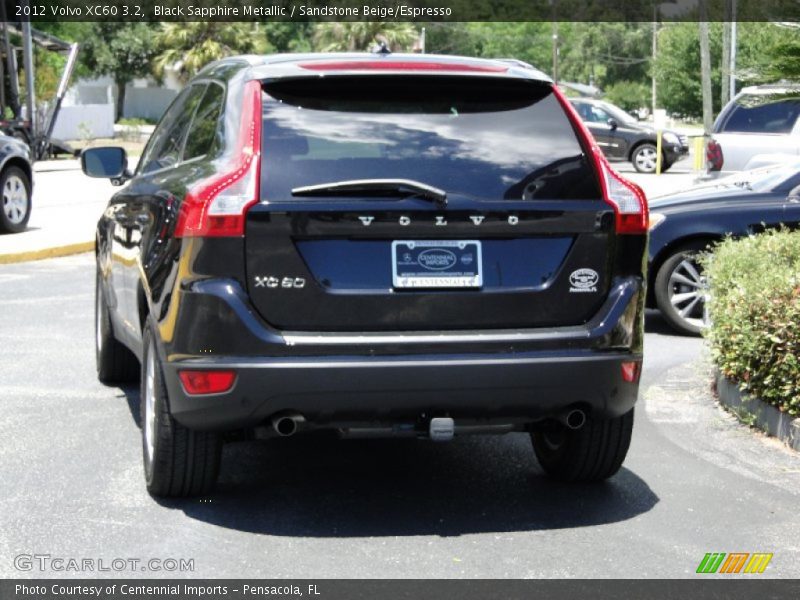 Black Sapphire Metallic / Sandstone Beige/Espresso 2012 Volvo XC60 3.2