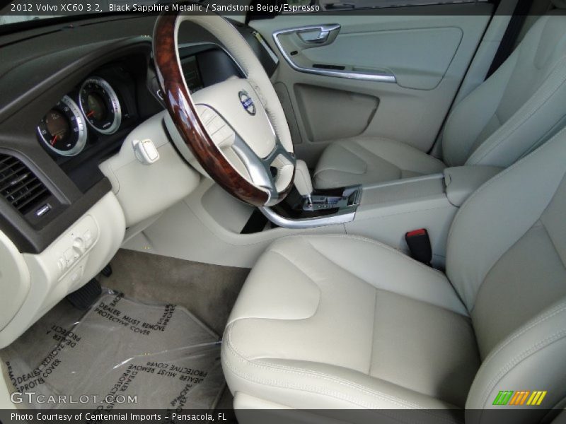 Black Sapphire Metallic / Sandstone Beige/Espresso 2012 Volvo XC60 3.2