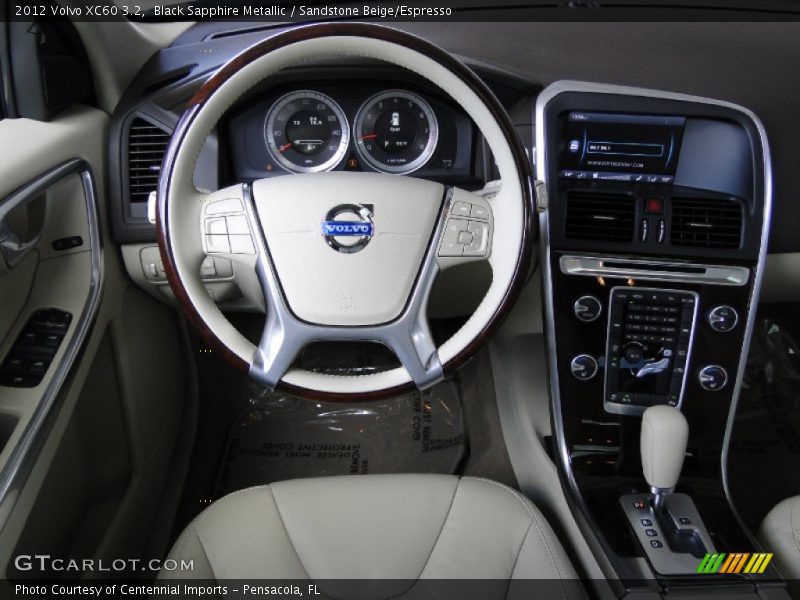 Black Sapphire Metallic / Sandstone Beige/Espresso 2012 Volvo XC60 3.2