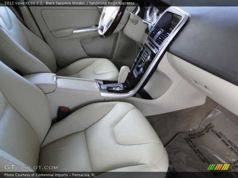Black Sapphire Metallic / Sandstone Beige/Espresso 2012 Volvo XC60 3.2