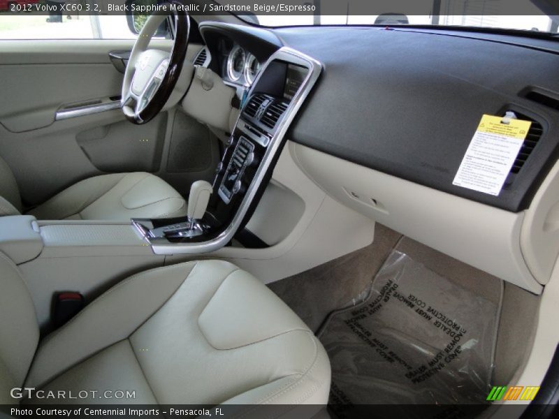 Black Sapphire Metallic / Sandstone Beige/Espresso 2012 Volvo XC60 3.2
