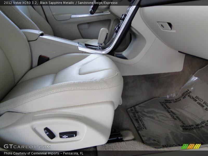 Black Sapphire Metallic / Sandstone Beige/Espresso 2012 Volvo XC60 3.2