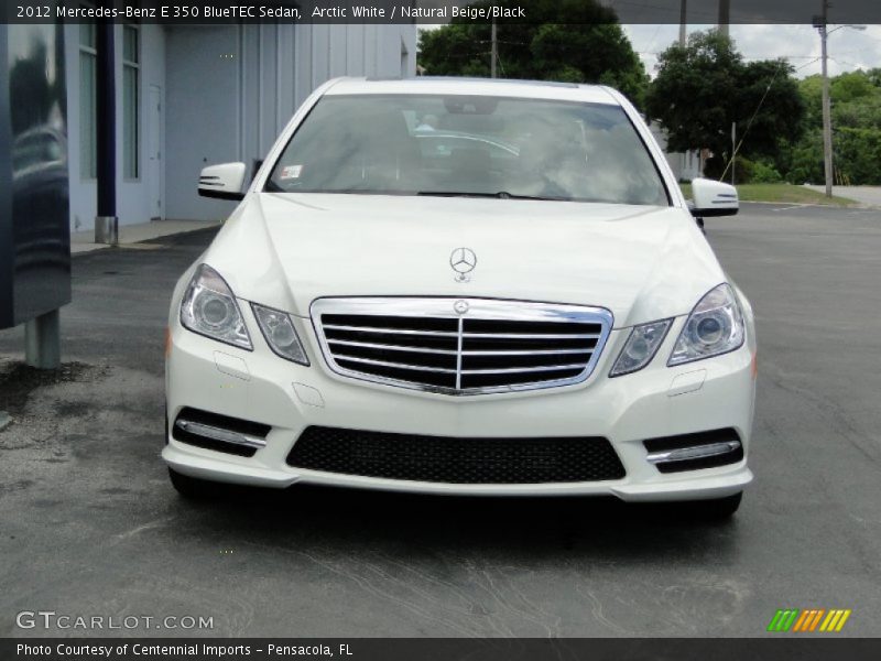 Arctic White / Natural Beige/Black 2012 Mercedes-Benz E 350 BlueTEC Sedan