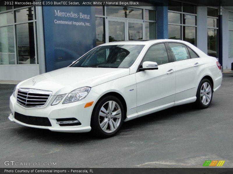 Arctic White / Natural Beige/Black 2012 Mercedes-Benz E 350 BlueTEC Sedan