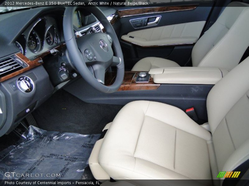 Arctic White / Natural Beige/Black 2012 Mercedes-Benz E 350 BlueTEC Sedan