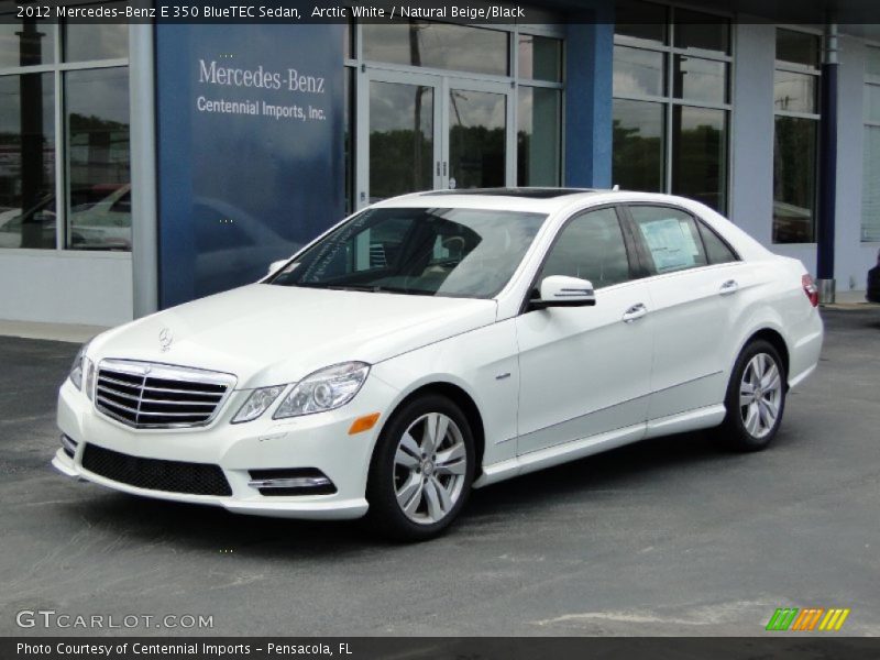 Arctic White / Natural Beige/Black 2012 Mercedes-Benz E 350 BlueTEC Sedan