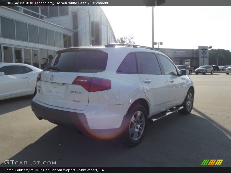 Aspen White Pearl / Parchment 2007 Acura MDX Technology