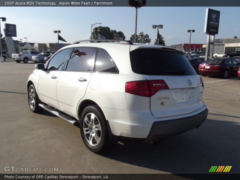 Aspen White Pearl / Parchment 2007 Acura MDX Technology