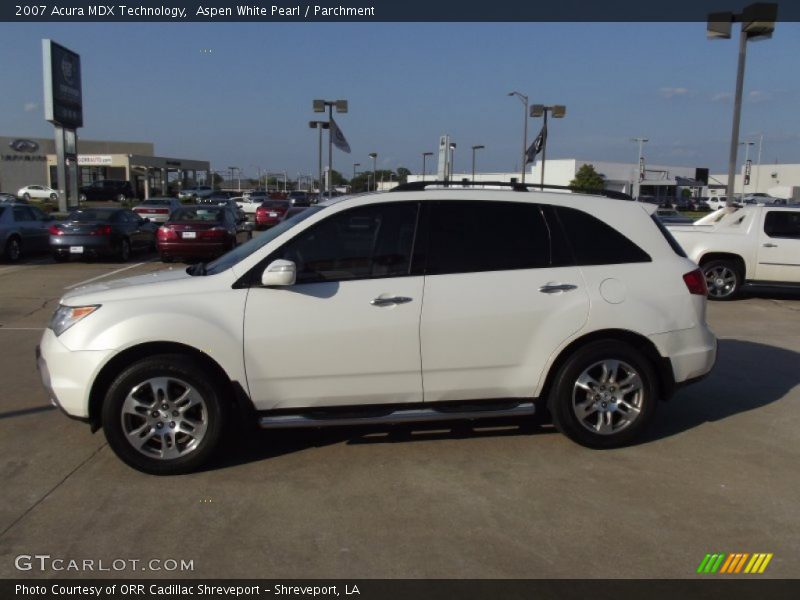 Aspen White Pearl / Parchment 2007 Acura MDX Technology