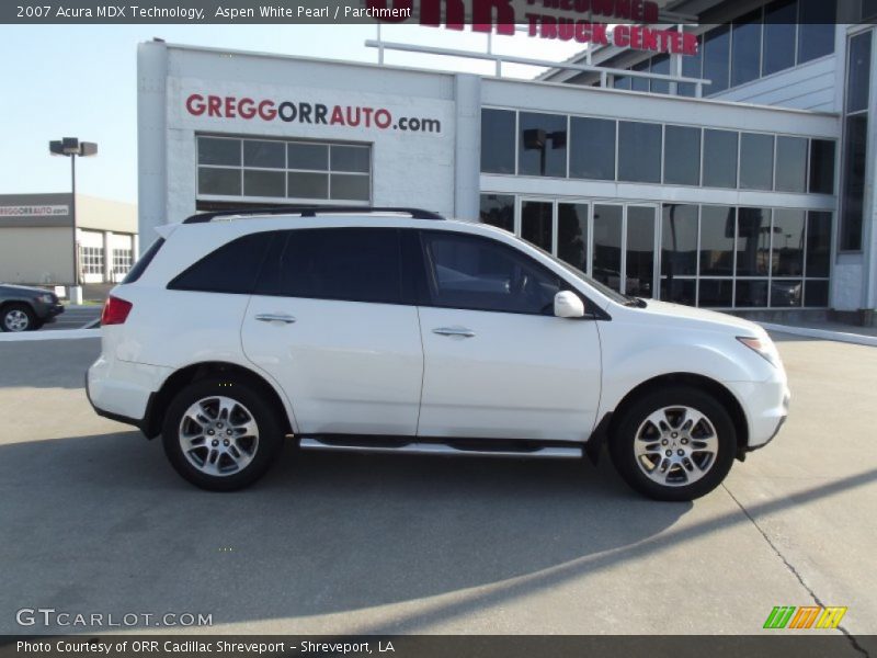 Aspen White Pearl / Parchment 2007 Acura MDX Technology