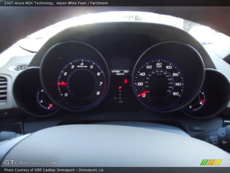 Aspen White Pearl / Parchment 2007 Acura MDX Technology