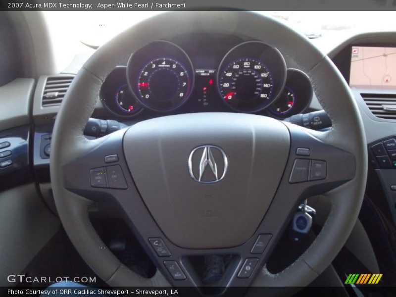 Aspen White Pearl / Parchment 2007 Acura MDX Technology