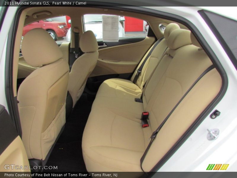 Pearl White / Camel 2011 Hyundai Sonata GLS