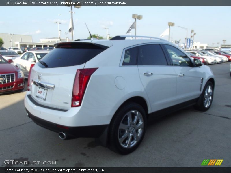 Platinum Ice Tricoat / Shale/Brownstone 2012 Cadillac SRX Performance