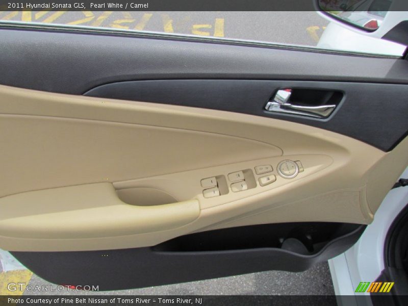 Pearl White / Camel 2011 Hyundai Sonata GLS