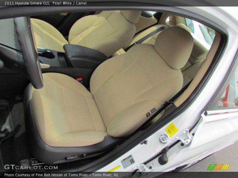 Pearl White / Camel 2011 Hyundai Sonata GLS