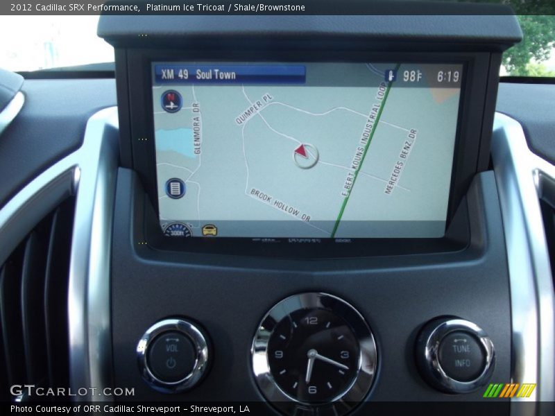 Platinum Ice Tricoat / Shale/Brownstone 2012 Cadillac SRX Performance