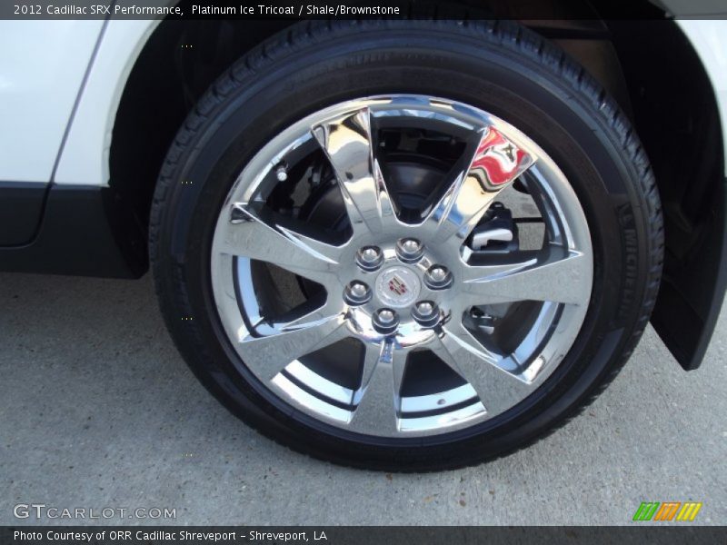 Platinum Ice Tricoat / Shale/Brownstone 2012 Cadillac SRX Performance
