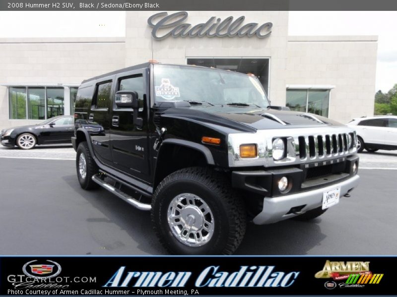 Black / Sedona/Ebony Black 2008 Hummer H2 SUV