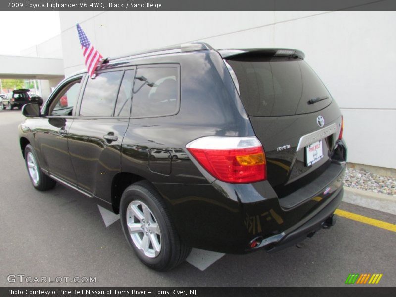 Black / Sand Beige 2009 Toyota Highlander V6 4WD