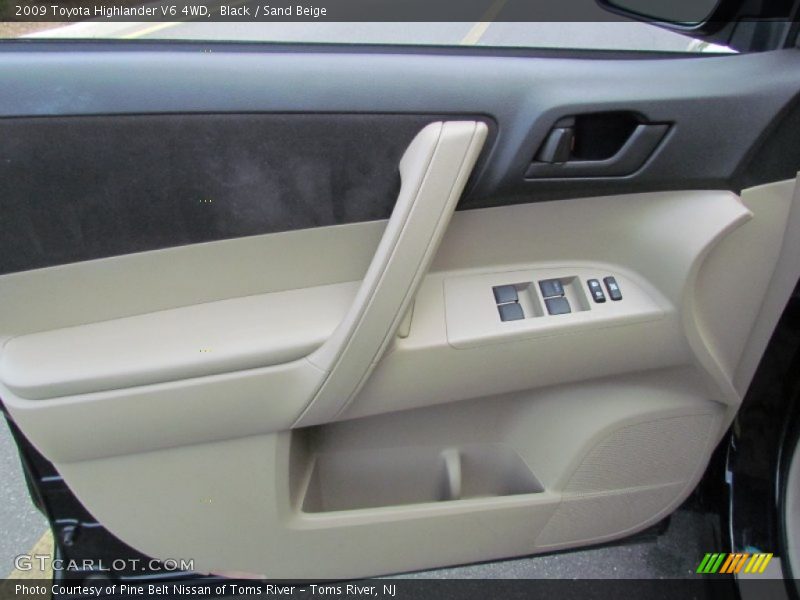 Black / Sand Beige 2009 Toyota Highlander V6 4WD