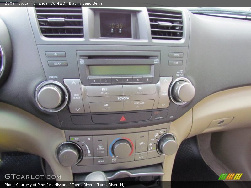 Black / Sand Beige 2009 Toyota Highlander V6 4WD