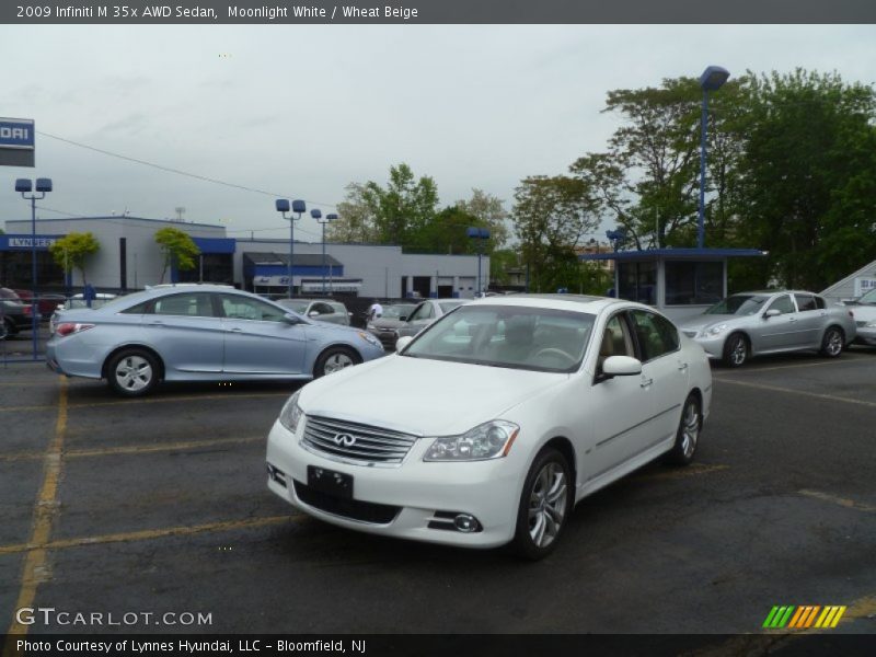 Moonlight White / Wheat Beige 2009 Infiniti M 35x AWD Sedan