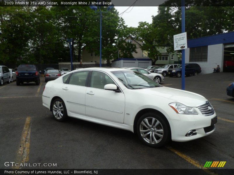 Moonlight White / Wheat Beige 2009 Infiniti M 35x AWD Sedan