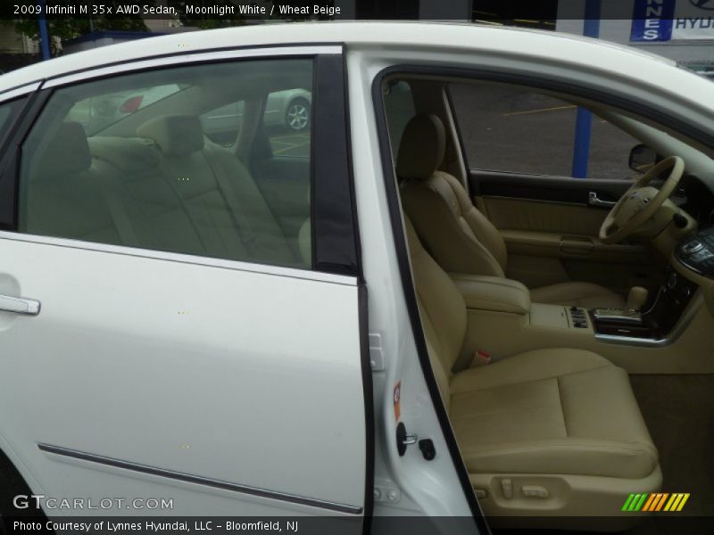 Moonlight White / Wheat Beige 2009 Infiniti M 35x AWD Sedan