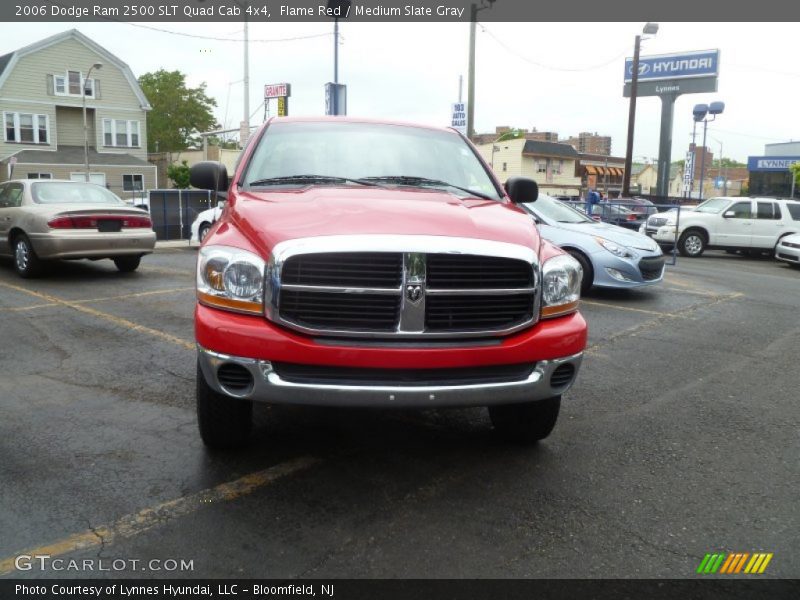 Flame Red / Medium Slate Gray 2006 Dodge Ram 2500 SLT Quad Cab 4x4