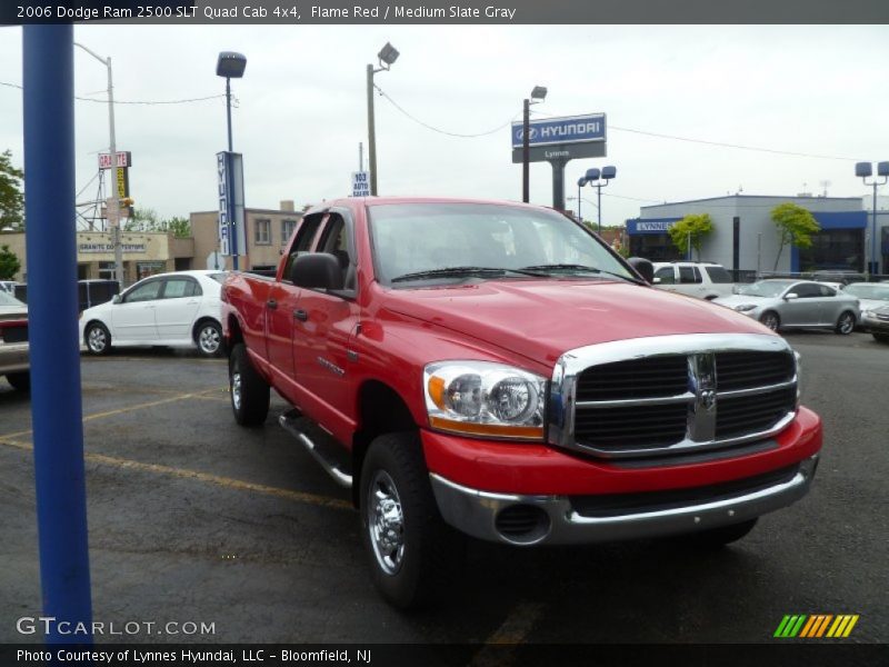 Flame Red / Medium Slate Gray 2006 Dodge Ram 2500 SLT Quad Cab 4x4