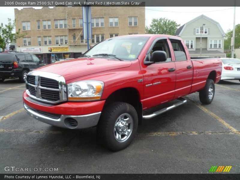 Flame Red / Medium Slate Gray 2006 Dodge Ram 2500 SLT Quad Cab 4x4
