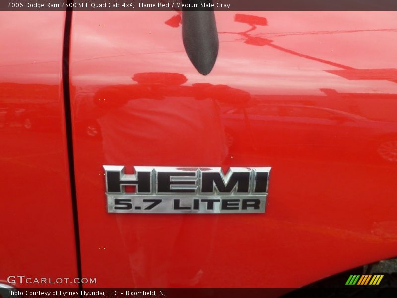 Flame Red / Medium Slate Gray 2006 Dodge Ram 2500 SLT Quad Cab 4x4