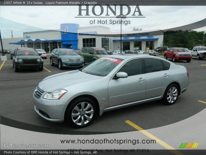 Liquid Platinum Metallic / Graphite 2007 Infiniti M 35x Sedan