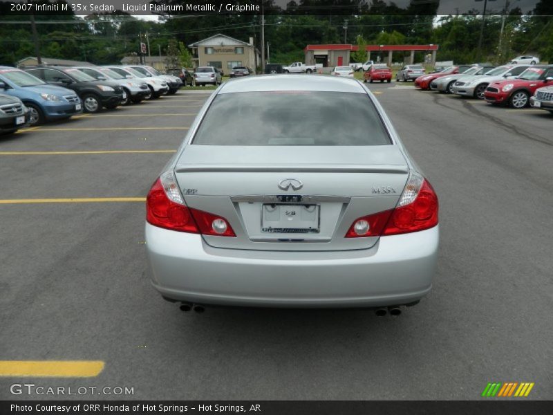 Liquid Platinum Metallic / Graphite 2007 Infiniti M 35x Sedan