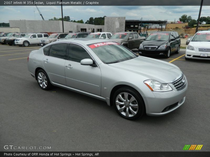 Liquid Platinum Metallic / Graphite 2007 Infiniti M 35x Sedan