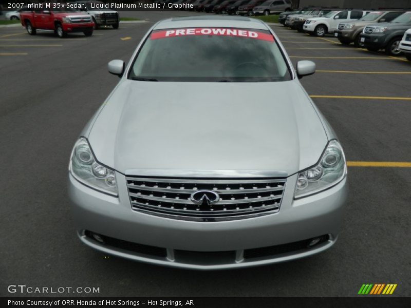 Liquid Platinum Metallic / Graphite 2007 Infiniti M 35x Sedan