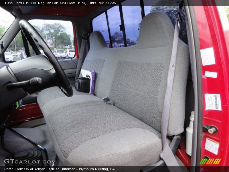  1995 F350 XL Regular Cab 4x4 Plow Truck Grey Interior