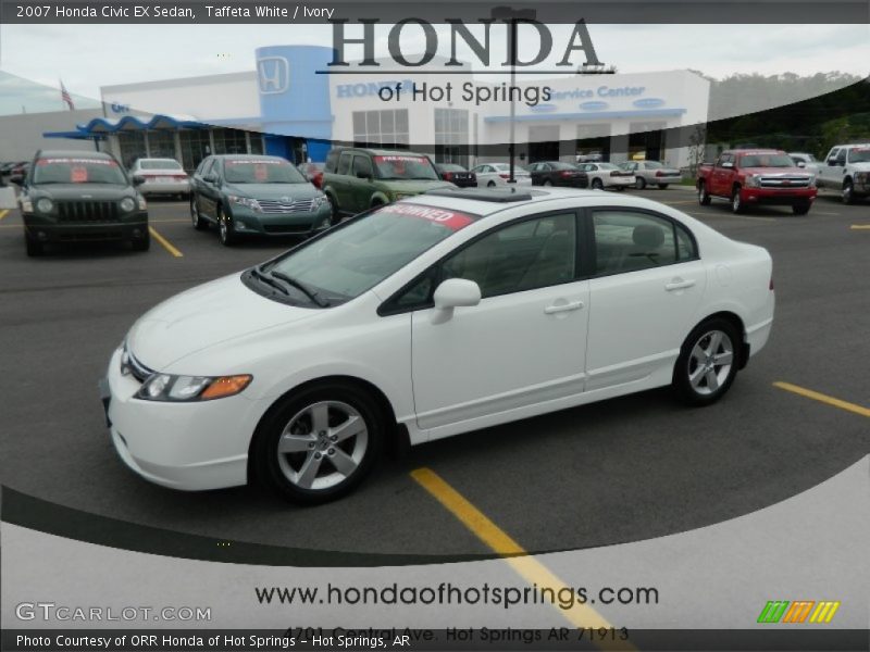 Taffeta White / Ivory 2007 Honda Civic EX Sedan