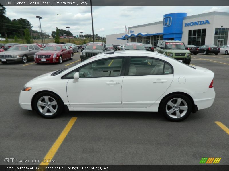 Taffeta White / Ivory 2007 Honda Civic EX Sedan