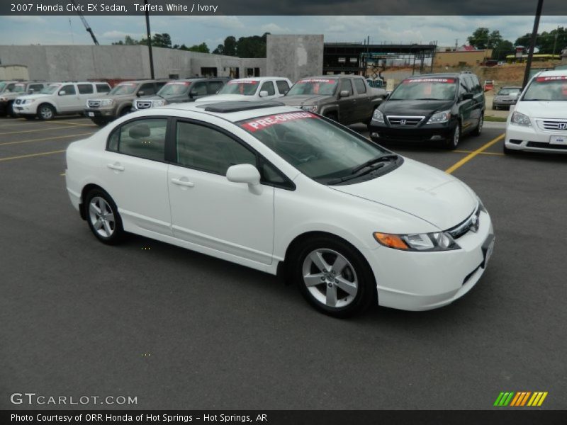 Taffeta White / Ivory 2007 Honda Civic EX Sedan