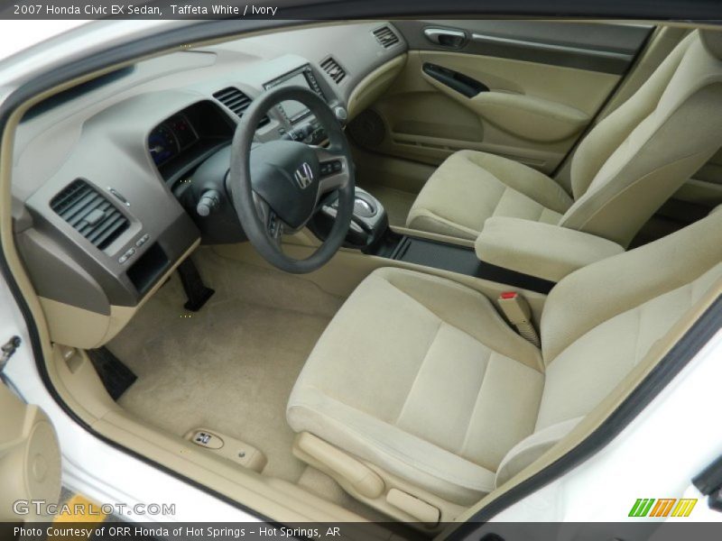 Taffeta White / Ivory 2007 Honda Civic EX Sedan