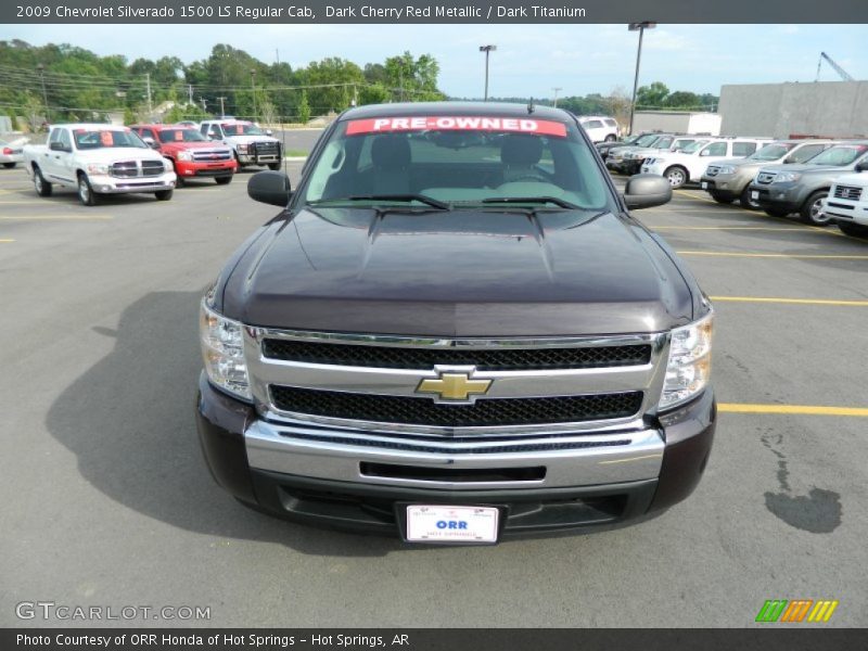 Dark Cherry Red Metallic / Dark Titanium 2009 Chevrolet Silverado 1500 LS Regular Cab