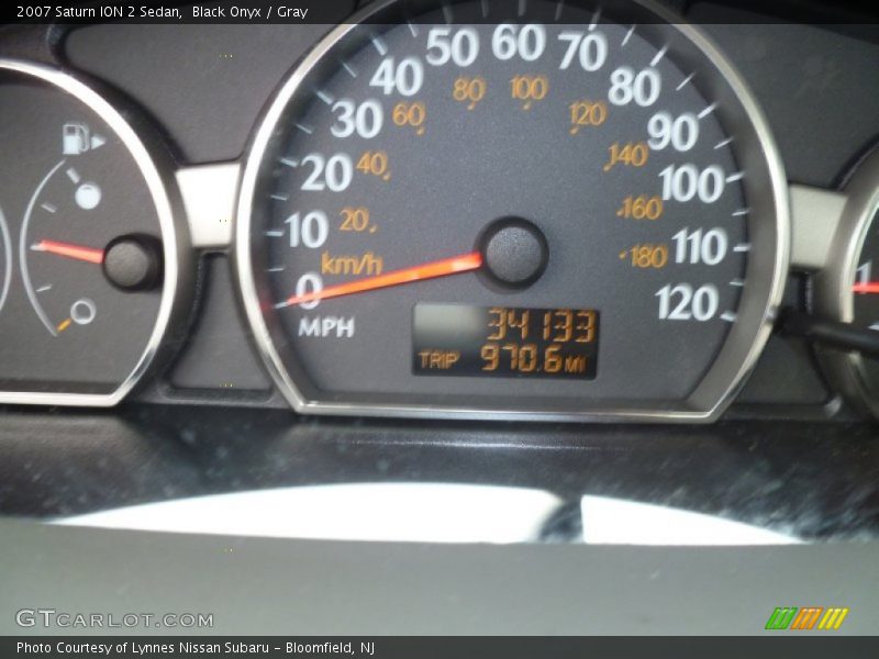 Black Onyx / Gray 2007 Saturn ION 2 Sedan