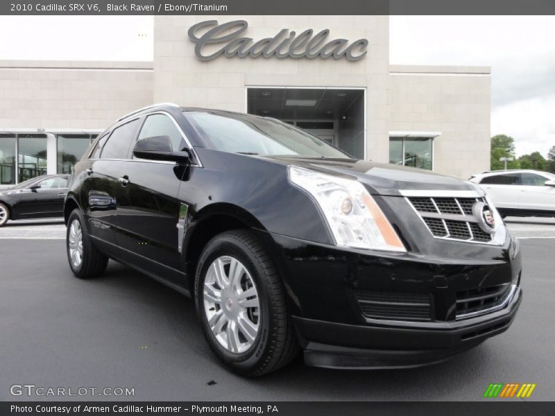 Black Raven / Ebony/Titanium 2010 Cadillac SRX V6