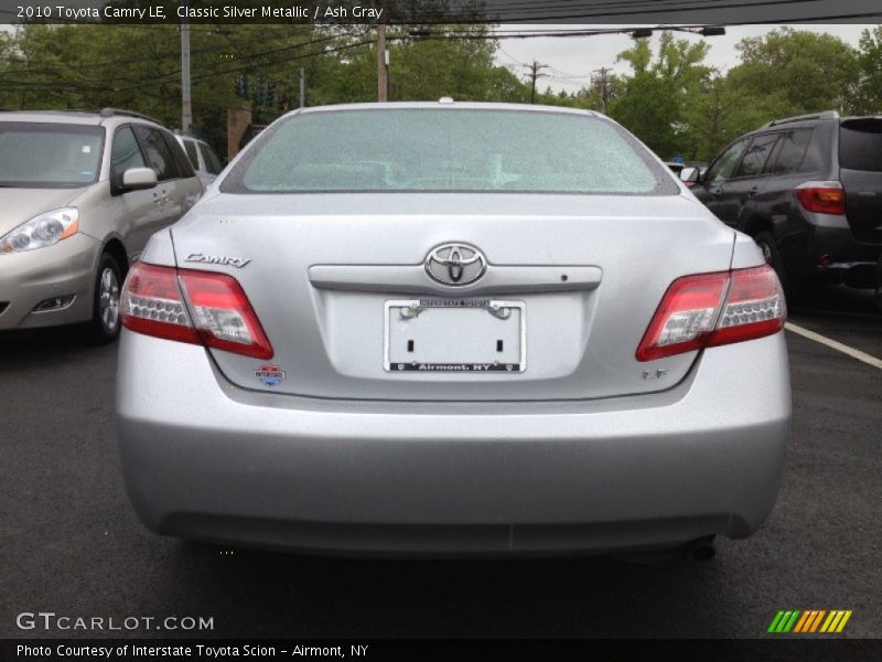 Classic Silver Metallic / Ash Gray 2010 Toyota Camry LE