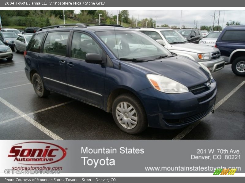Stratosphere Mica / Stone Gray 2004 Toyota Sienna CE