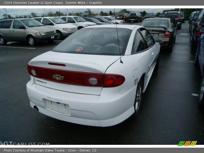 Summit White / Graphite 2004 Chevrolet Cavalier LS Sport Coupe